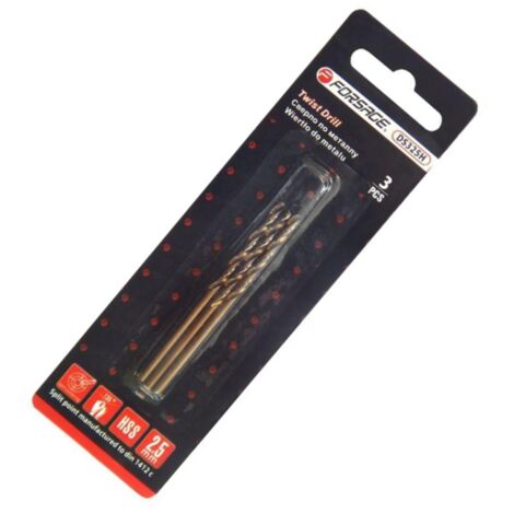 Juego de brocas de 3 piezas para metal de 1,5 mm HSS+Co (1/3)