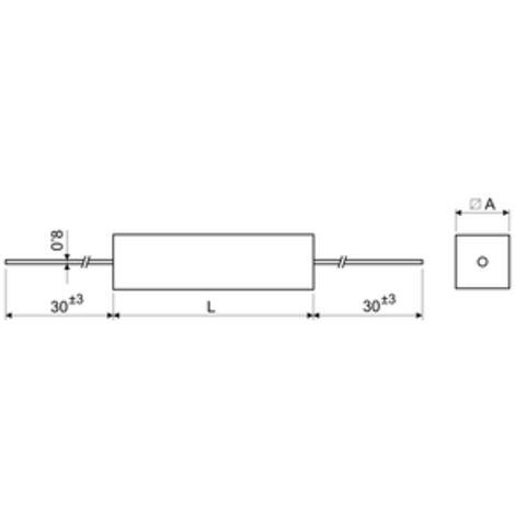 Resistencias bobinadas fijas con salidas axiales de 1200 OHM BC10/1200 Electro DH 8430552036097 (1/3)