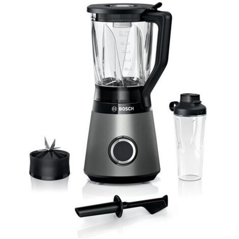 BOSCH Blender VitaPower Revetement metallique - 1200W - 30.000 trs/min - 2 vitesses + turbo - Bol mixeur 2 L - 4 lames amovibles