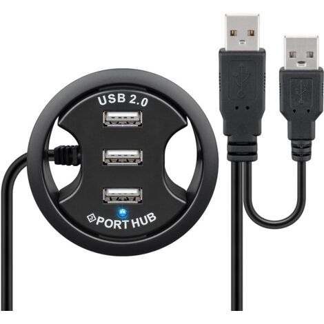 Goobay 93893 hub de interfaz USB 2.0 480 Mbit/s Negro (1/5)