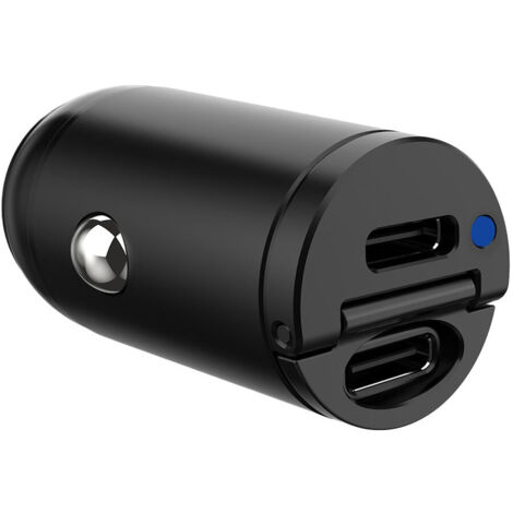 Celly CCMINI2USBCBK cargador de dispositivo móvil Smartphone, Tableta Negro Encendedor de cigarrillos Auto (1/2)