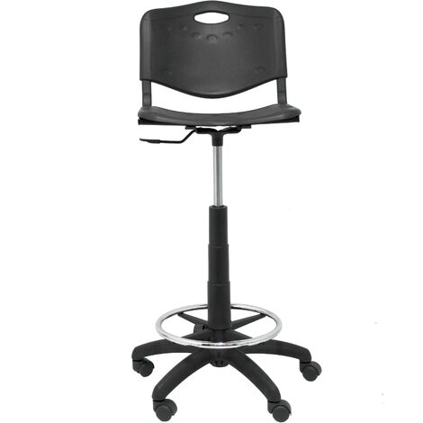 Taburete Robledo PVC negro