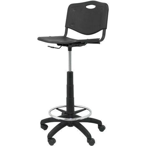 Taburete Robledo PVC negro