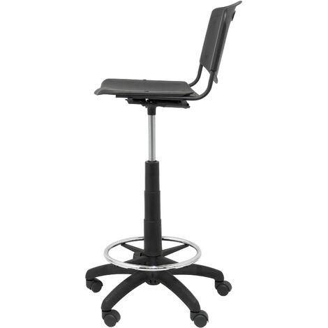 Taburete Robledo PVC negro