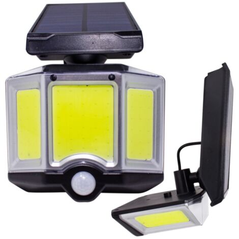 Lámpara solar LED con sensor de movimiento y crepuscular (1/5)