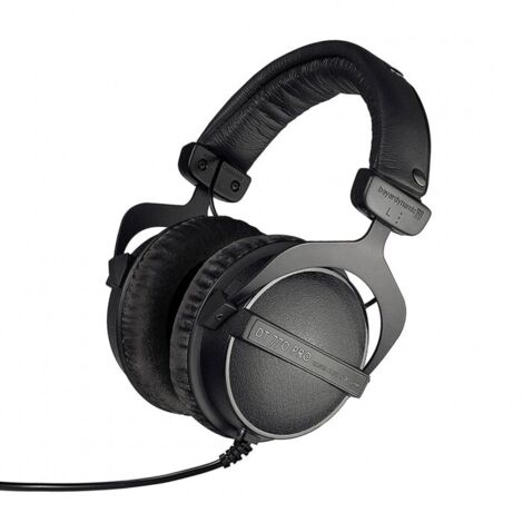 beyerdynamic DT 770 Pro 80 Ohm Edición Limitada en Negro Auriculares de Estudio circumaurales. Diseño Cerrado, con Cable para grabación y monitorización Profesional. Hecho a Mano en Alemania (1/5)