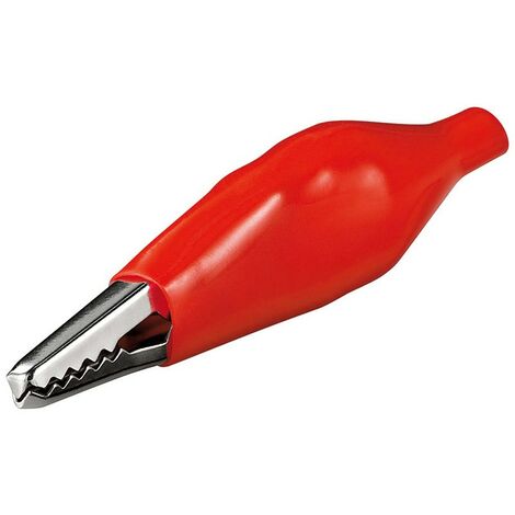 Pinza Cocodrilo Aislada De Mm Color Roja