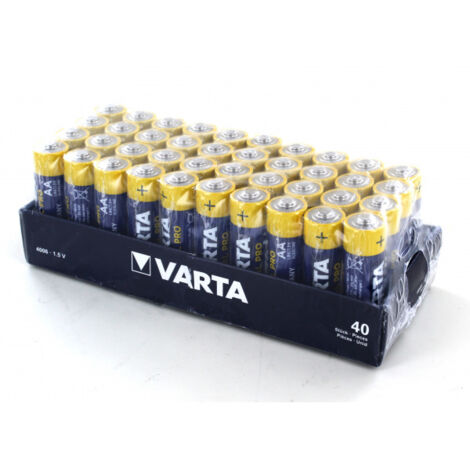 Pila LR06 AA VARTA Alcalina INDUSTRIAL (caja 40 Pilas) 4006
