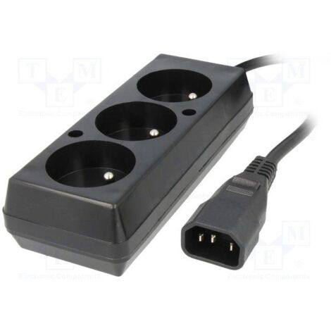 Base Multiple 3 Enchufes Schuko A Conector C14 Macho (1/2)
