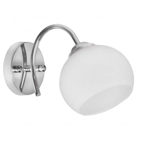 ActiveJet AJE-Irma 1p iluminación de Pared Apto para Uso en Interior Plata, Blanco e27 (1/5)