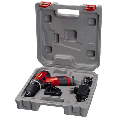 Einhell destornillador inalámbrico - TH-CD 12-2 Li - 12V, 1.3Ah, 24Nm, parada rápida, agarre suave, caja de cambios de 2 velocidades, 20 pasos de par, bloqueo del eje, estuche y cargador