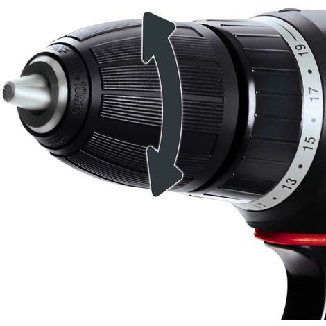 Einhell destornillador inalámbrico - TH-CD 12-2 Li - 12V, 1.3Ah, 24Nm, parada rápida, agarre suave, caja de cambios de 2 velocidades, 20 pasos de par, bloqueo del eje, estuche y cargador