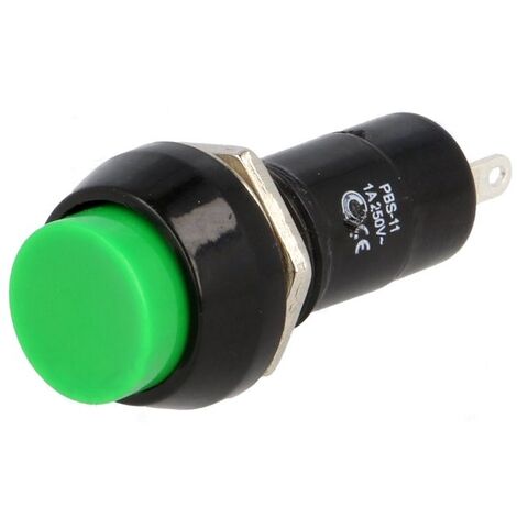 Pulsador Interruptor 20a 2p Verde C/luz 12v On-off 25mm (9481)