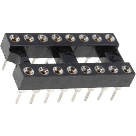 Zocalo Circuito Integrado 16 Pin TORNEADO 2,54mm (1/2)