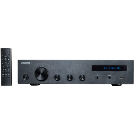 Fonestar AS-170PLUS Amplificador Estereo HiFi BT/USB/FM 80+80Wrms