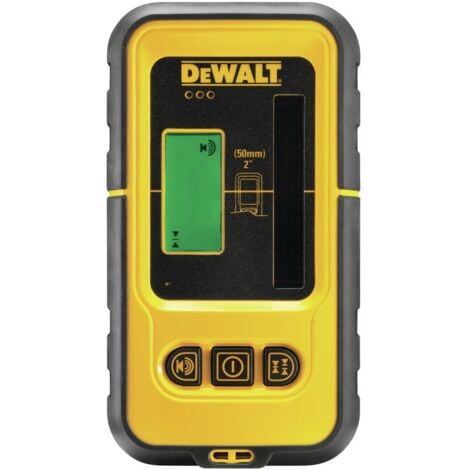DEWALT DE0892G-XJ - Detector de Línea para Láser Verde, Alcance de 50m, Alta Precisión, Compatible con otros Láseres DeWalt, Resistente al Agua y Polvo, Batería de Larga Duración, Batería de 9V