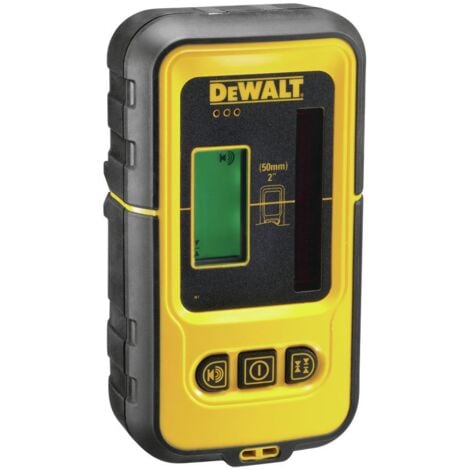 DEWALT DE0892G-XJ - Detector de Línea para Láser Verde, Alcance de 50m, Alta Precisión, Compatible con otros Láseres DeWalt, Resistente al Agua y Polvo, Batería de Larga Duración, Batería de 9V