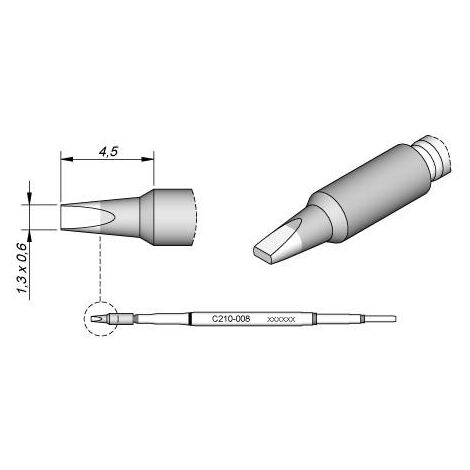 JBC C210007 saldatura punta per T210 scalpello : JBC