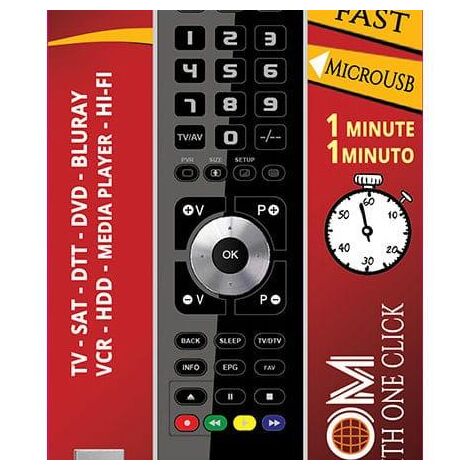 Mando Universal Programable PC-Cable USB 2in1 Negro
