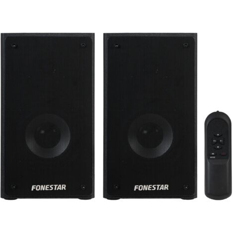Pareja Altavoces Amplificados Bluetooth NEGROS