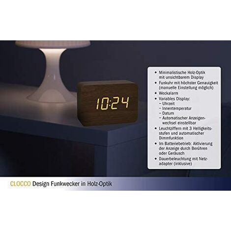Tfa-dostmann elektronischer wecker beige reloj despertador analÓgico