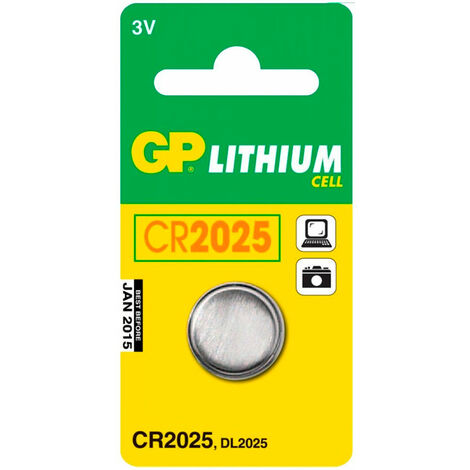 Gp pila litio cr2025 3v blister de 1 unidad