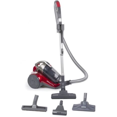 Hoover Reactiv RC25 Aspiradora sin Bolsa de Trineo, Especial Mascotas,  Cepillo Pelo Mascotas y Tapicerías, Depósito
