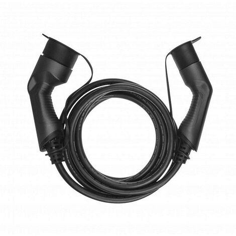 VEVOR VEVOR Cargador Portátil para Vehículos Eléctricos Tipo 2 IEC6219 Cargador  para Coche Eléctrico 32 A 7,36 kW Monofásico 22 kW Cable de Carga Trifásico  7,5 m CEE 32 Enchufe LCD IP66 con Bolsa Gancho