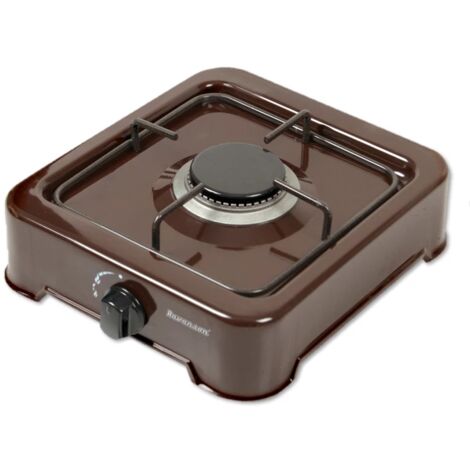 Ravanson - Cocina de gas (1 zona, K-01BR), color marrón