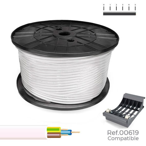 Coil Tube Tubular 3 x 1.5 White 250 MTS. Large coil