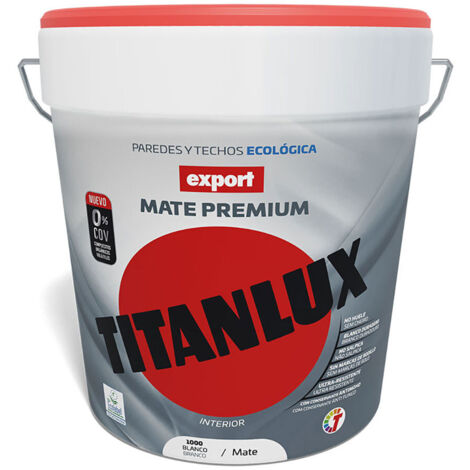 Pintura vinílica lavable export blanco decoración   15l titanlux f31110015