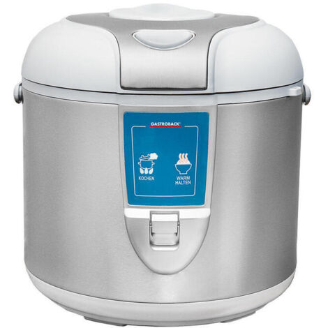 GASTROBACK 42507 Arrocera Eléctrica, Capacidad 3 Litros, para Cocer 5 Tazas Arroz, 700 W, Acero Inoxidable (1/4)