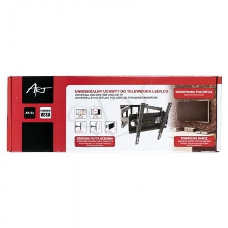 ART Soporte DE Pared para TV AR-51 (Giratorio, Pared, Inclinaciã“N - 60 ", MÁX. 50 KG) (1/5)