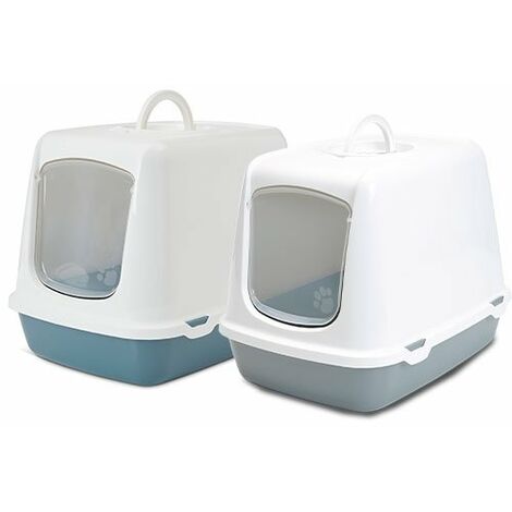 Arenero Gatos Oscar WC GATOS OSCAR AZUL Y BLANCO