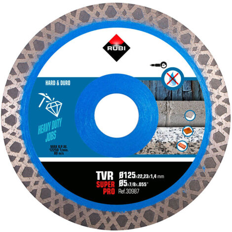 RUBI 30987 Disco DE Diamante TVR 125 SuperPro R30987, 230 V, Multicolor