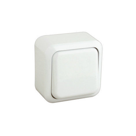 Interruptor de superficie 10A/250V color blanco Electro Dh 36.470/C/B  8430552106929