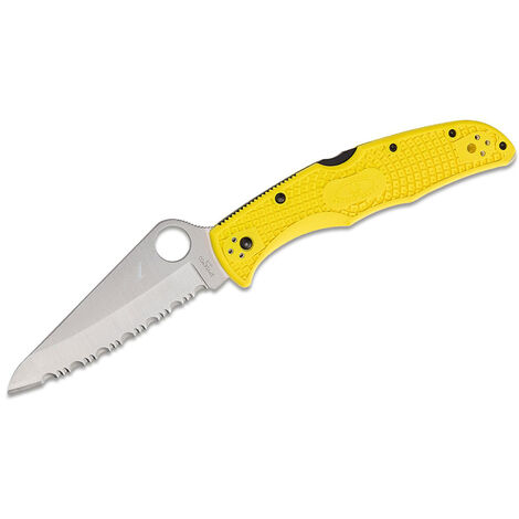 Navaja Spyderco SAVER SALT C118SYL con acero H1 y empuñadura de FRN.