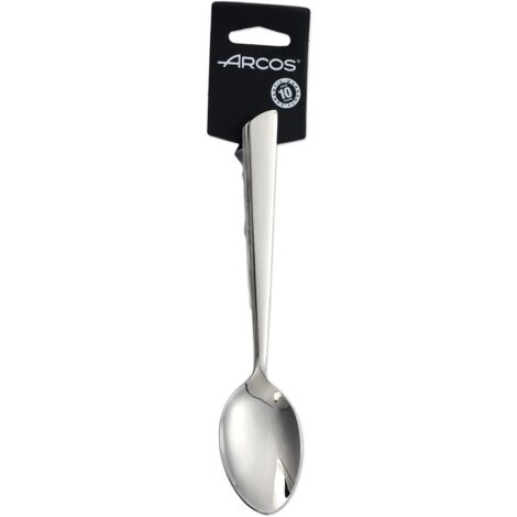 Juego de cucharas de Mesa  Arcos Toscana  574600 monoblock de una pieza de acero inoxidable 18/10, de 3 piezas y hoja  de 20 cm en display