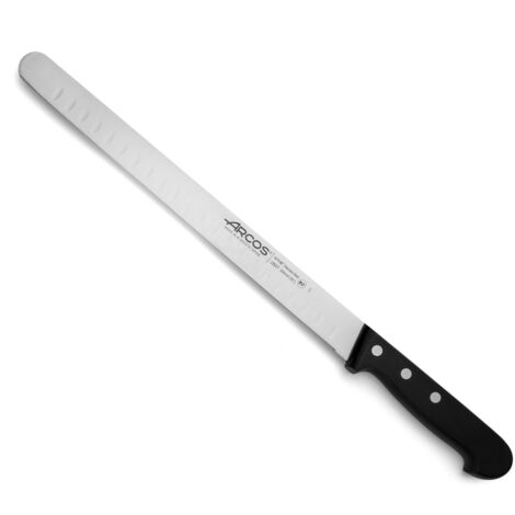 Cuchillo para Salmón Arcos Universal 283704 de Acero Nitrum, con Mango de Polioximetileno y hoja de 30 cm en estuche