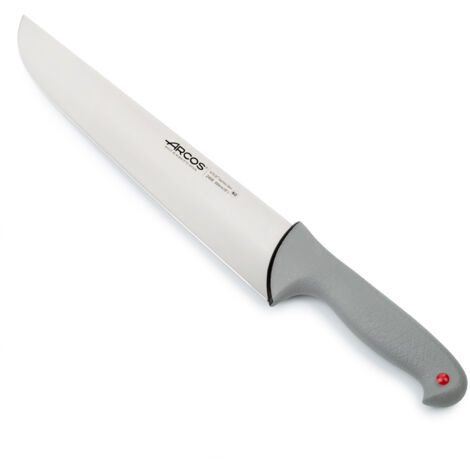 Cuchillo de Carnicero Arcos Colour - Prof  240600 de acero inoxidable Nitrum y mango ergonómico de Polipropileno y hoja de 30 cm, funda display (1/5)