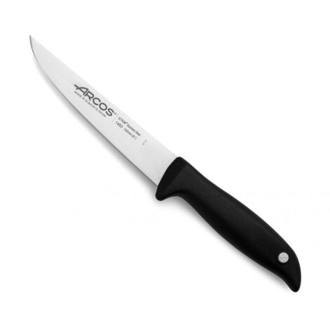 Cuchillo de cocina Arcos Menorca 145300 de acero inoxidable Nitrum y mango de polipropileno con hoja de 15 cm en blíster