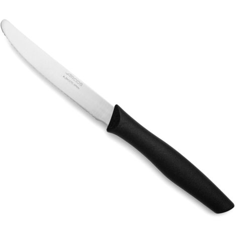 Cuchillo Cocina Mesa 110Mm Mango Polipropileno Nova Perlado Negro Inox Arcos
