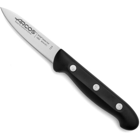 Cuchillo Mondador Arcos Maitre 150200 de acero inoxidable Nitrum y mango de polipropileno con hoja de 8 cm en blíster (1/5)