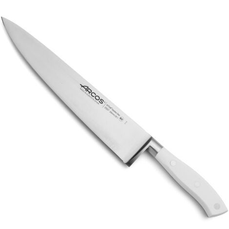 Cuchillo cocinero Arcos Riviera Blanc 233724 de Acero Nitrum, con Mango de Polioximetileno y hoja de 25 cm en estuche (1/5)