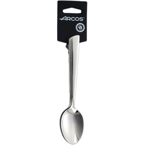 Juego de cucharas de postre Arcos Toscana  574400 monoblock de una pieza de acero inoxidable 18/10, de 3 piezas y hoja  de 18 cm en display