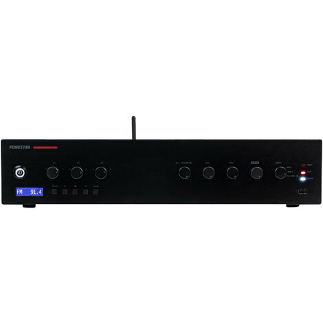 Amplificador Pa 120wrms 3zonas Bt/usb/mp3/fm Fonestar Prox-120z