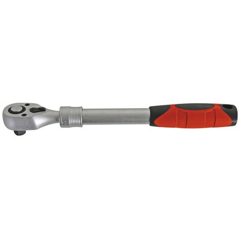 Perel HRATE llave de carraca Acero cromo vanadio 12.7 mm 1 pieza(s) Negro, Rojo (1/2)