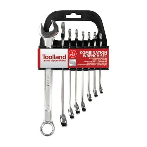Toolland JUEGO DE LLAVES COMBINADAS - 8-19 mm - 8 uds.