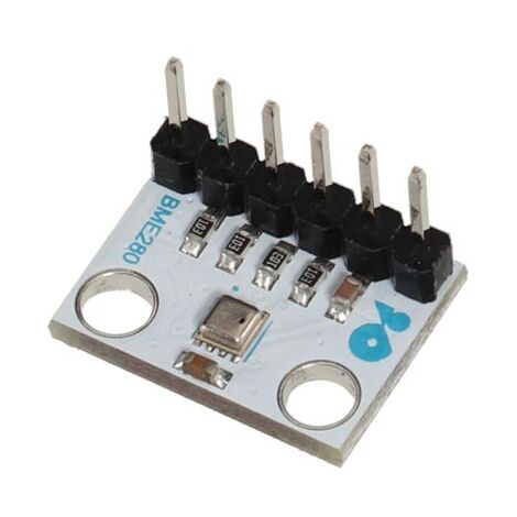 Whadda Sensor de temperatura digital y humedad, 1.2-3.6 V CC, rango de temperatura -40 ° C a 85 ° C, nivel de humedad 20-90%, rango de presión de aire 300-1100 hPa, blanco