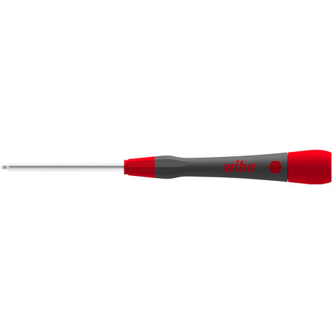 Wiha Destornillador de precisión PicoFinish® cabeza esférica hexagonal, versión en pulgadas 9/64" x 60 mm (42442)